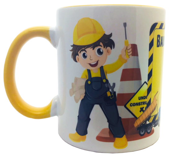 Cup for little master builders - incl. desired name
