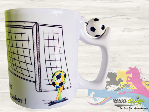 Cup for the European Football Championship, World Cup or Bundesliga - goal scorer - your desired name optional