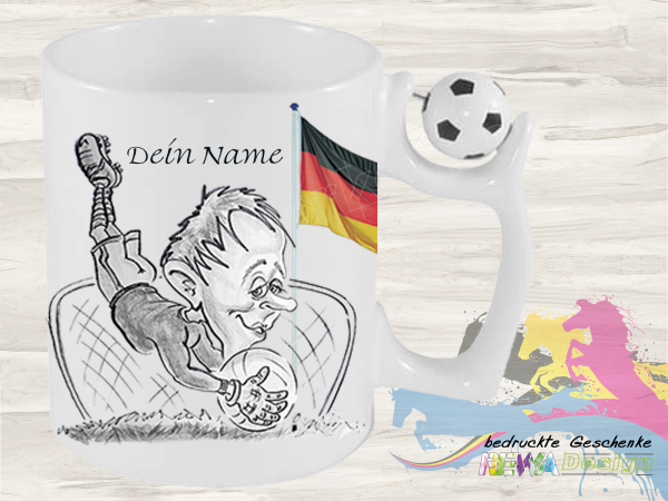 Football fan cup - box jumper - including your desired name