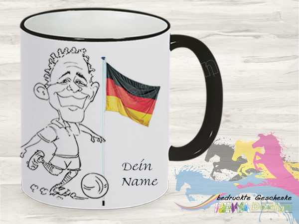 Football fan cup Kicker - including your desired name