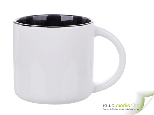 Photo ceramic mug BIG in black including your desired imprint