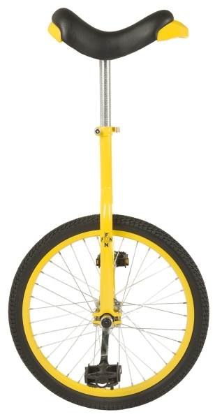 Fun unicycle 20 inch 46 cm unisex Yellow