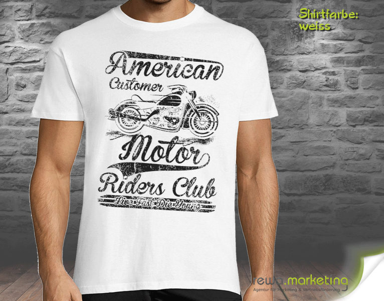Biker T-Shirt - American Customer Motor
