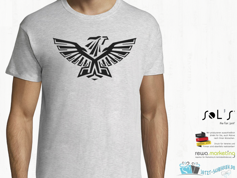 T-Shirt - Funshirt - Adler mit breiten Schwingen