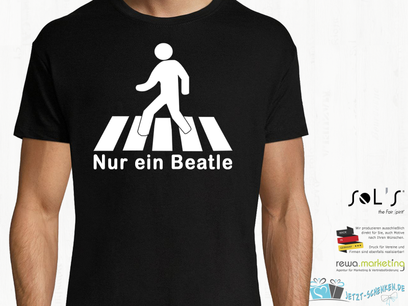 FUN T-SHIRT for every occasion - zebra stripes and only 1 Beatle