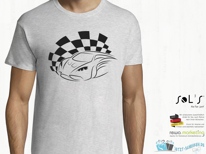 Men's t-shirt - sports car rally