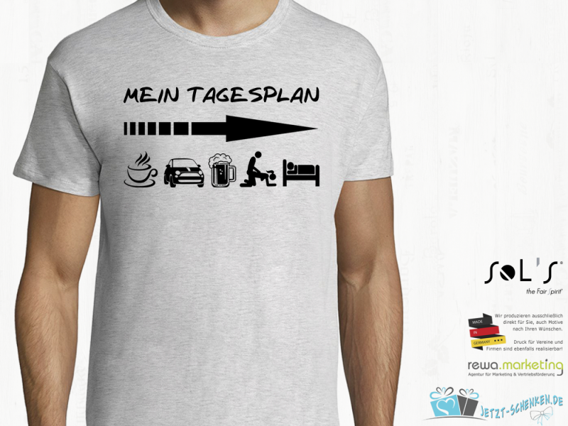 Herren T-Shirt - MEIN TAGESPLAN