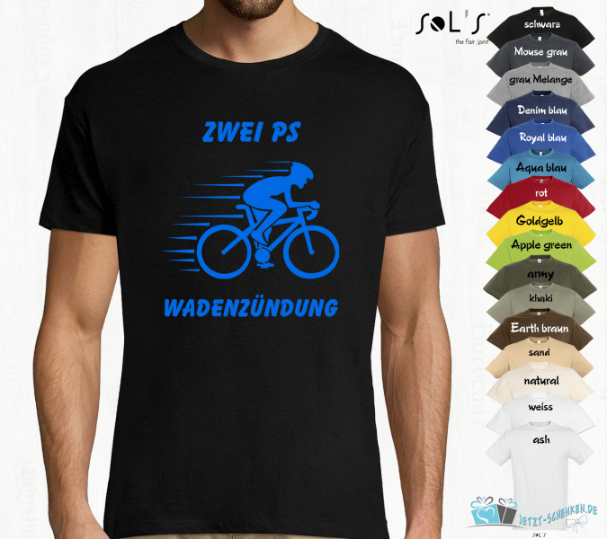Men's T-SHIRT for every cyclist - TWO HP CALF IGNITION