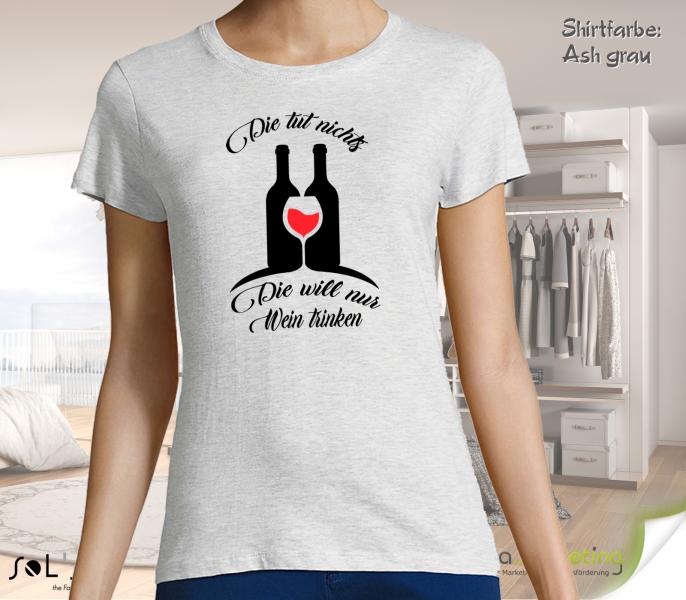 Women's t-shirt for the wine evening in 24 colors