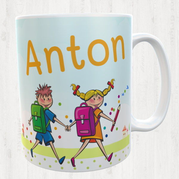Gift for the school introduction - cup with desired name - kindergarten time adé