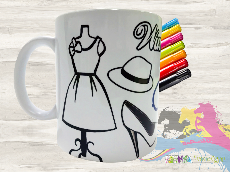 Coloring cup Fashion including desired name