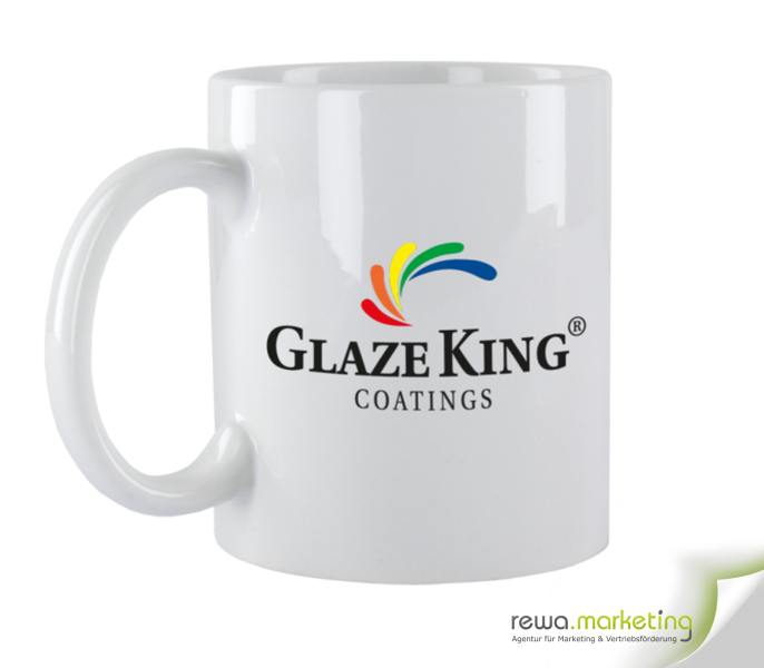 Coffee mug - glossy white including your own imprint